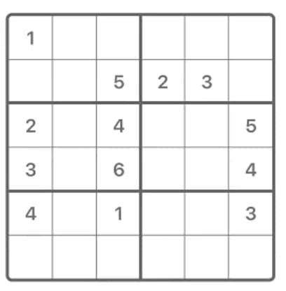 Prodej Mini sudoku